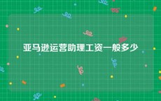 亚马逊运营助理工资一般多少