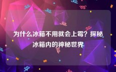 为什么冰箱不用就会上霉？探秘冰箱内的神秘世界