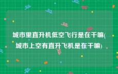 城市里直升机低空飞行是在干嘛(城市上空有直升飞机是在干嘛)