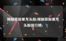 预制菜股票龙头股(预制菜股票龙头股排行榜)