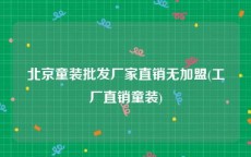 北京童装批发厂家直销无加盟(工厂直销童装)