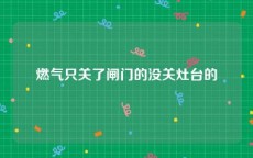 燃气只关了闸门的没关灶台的