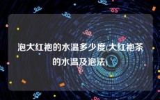 泡大红袍的水温多少度(大红袍茶的水温及泡法)