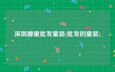 深圳哪里批发童装(批发的童装)