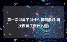 第一次做鼻子做什么样的最好(初次做鼻子做什么好)