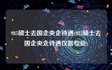 985硕士去国企央企待遇(985硕士去国企央企待遇仪器专业)