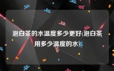 泡白茶的水温度多少更好(泡白茶用多少温度的水)