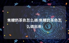 焦糖奶茶色怎么调(焦糖奶茶色怎么调出来)
