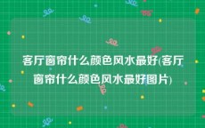 客厅窗帘什么颜色风水最好(客厅窗帘什么颜色风水最好图片)