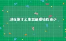 现在做什么生意最赚钱投资少