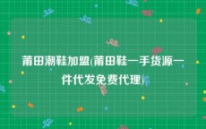 莆田潮鞋加盟(莆田鞋一手货源一件代发免费代理)