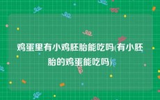 鸡蛋里有小鸡胚胎能吃吗(有小胚胎的鸡蛋能吃吗)