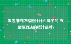 饭店用的浓缩橙汁什么牌子的(五星级酒店的橙汁品牌)