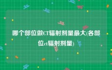 哪个部位做CT辐射剂量最大(各部位ct辐射剂量)