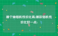 哪个抽烟机性价比高(哪款烟机性价比好一点)