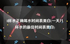 8杯水正确喝水时间表美白(一天八杯水的最佳时间表美白)