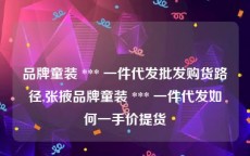 品牌童装 *** 一件代发批发购货路径,张掖品牌童装 *** 一件代发如何一手价提货