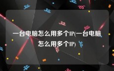 一台电脑怎么用多个IP(一台电脑怎么用多个IP)