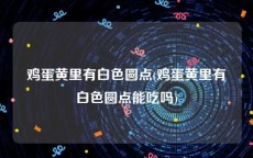 鸡蛋黄里有白色圆点(鸡蛋黄里有白色圆点能吃吗)