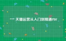  *** 天猫运营从入门到精通PDF