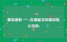 莆田潮鞋 *** (在哪能买到莆田鞋公司级)