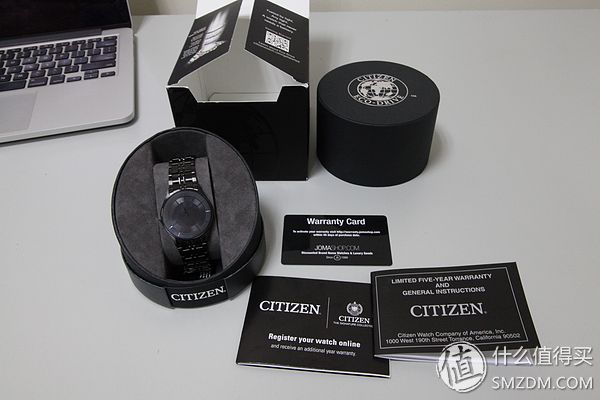 黑 · 轻 · 薄：CITIZEN 西铁城 AR3015-53E 光动能腕表