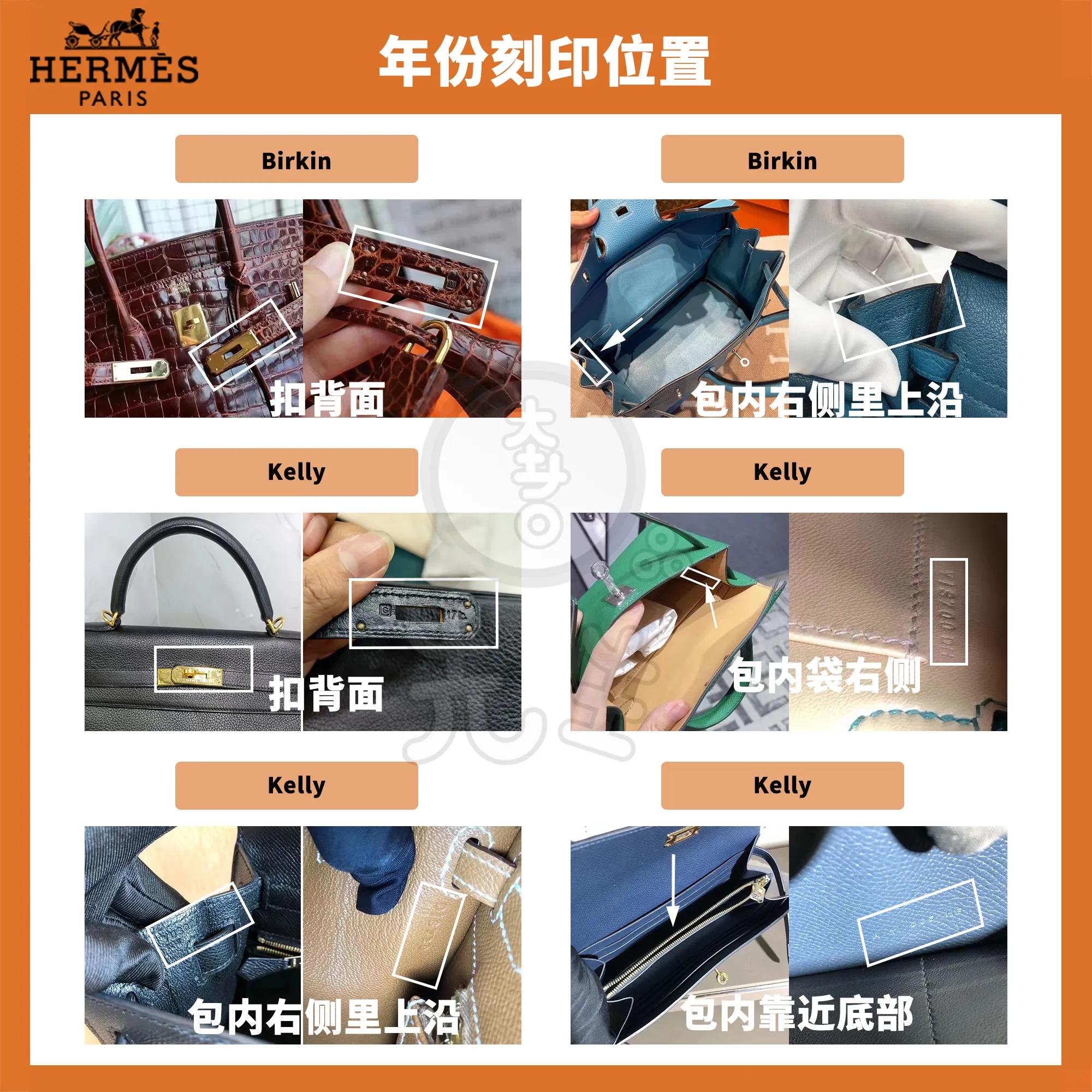 超全爱马仕年份刻印位置汇总