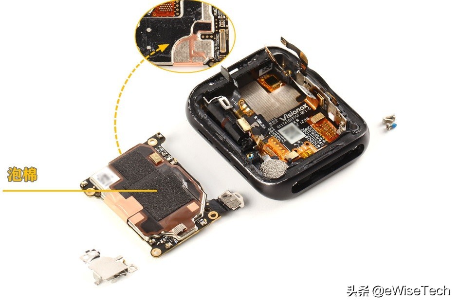 OPPO Watch2拆解:器件不多,细节倒是做得不错