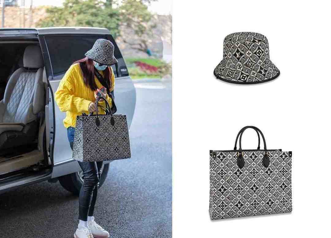 41岁张柏芝真是富婆，一身LV大牌上班，3万包配5千帽显高级