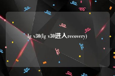 lg v30(lg v30进入recovery)