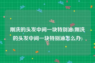 刚洗的头发中间一块特别油(刚洗的头发中间一块特别油怎么办)